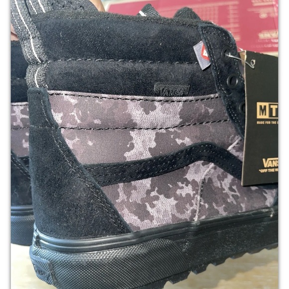 New Vans Sk8 Hi Mte 2 Black Camo Camouflage Sneakers - Picture 4 of 9